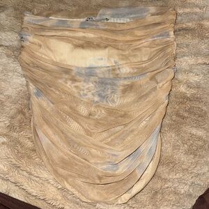 Zara strapless rouched top